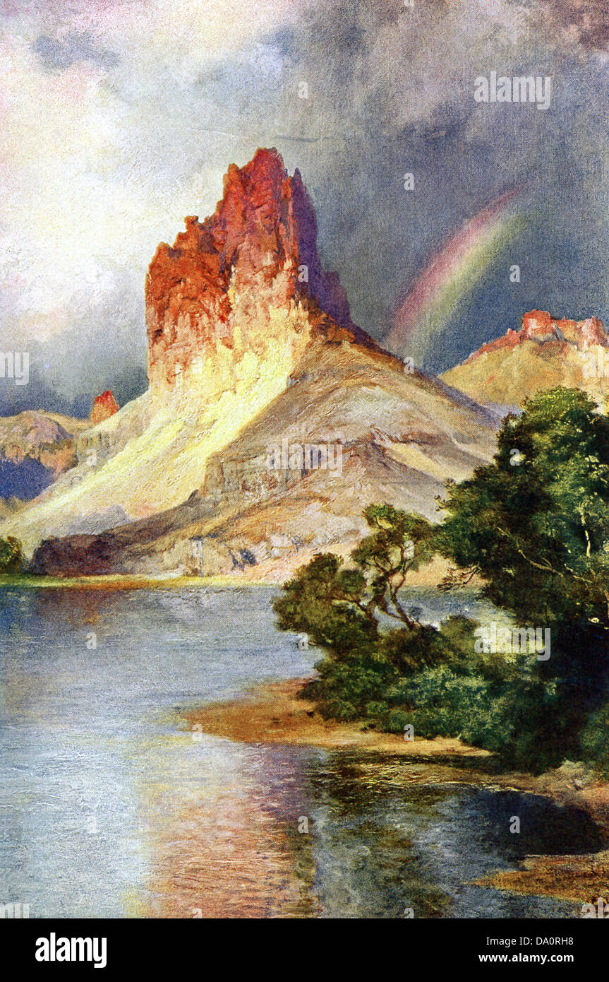 Der Sentinel, gemalt von Thomas Moran ist eines von zwei Moran Gemälde, die vom Kongress für die Capitol erworben wurden. Stockfoto
