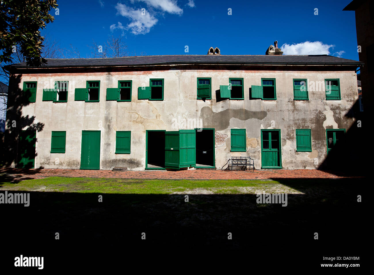 Slave-Viertel im Aiken Rhett House Museum Charleston, SC Stockfoto