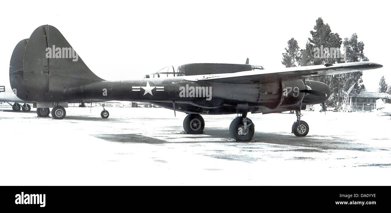 318th fIghter Squadron Northrop P-61 b-20-keine schwarze Witwe 43-8279 Stockfoto