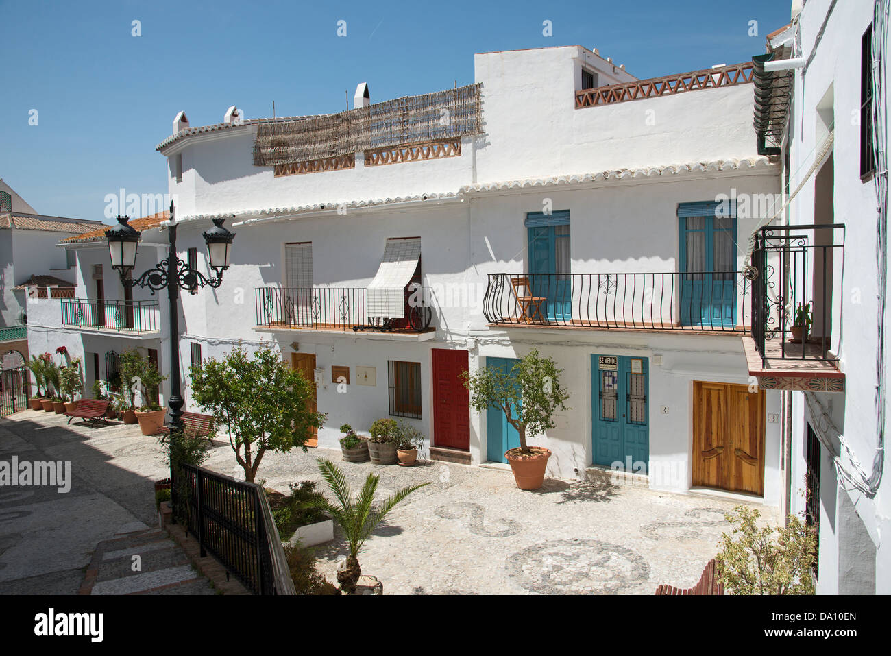 Frigiliana eine spanische weiße Stadt in Andalusien Südspanien Stockfoto