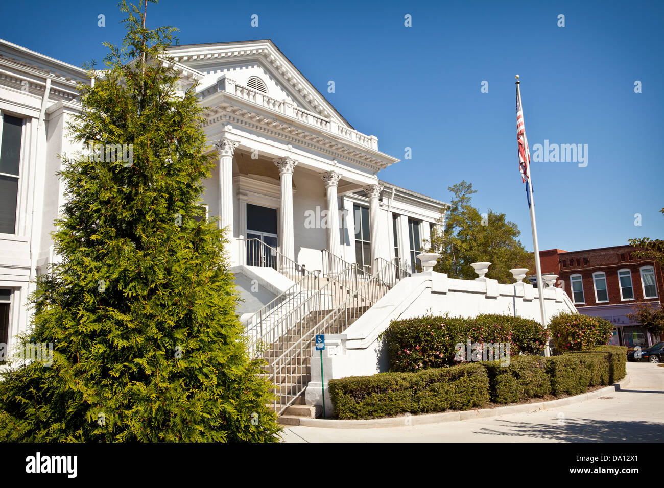 Historische county Courthouse in Laurens, South Carolina. Stockfoto