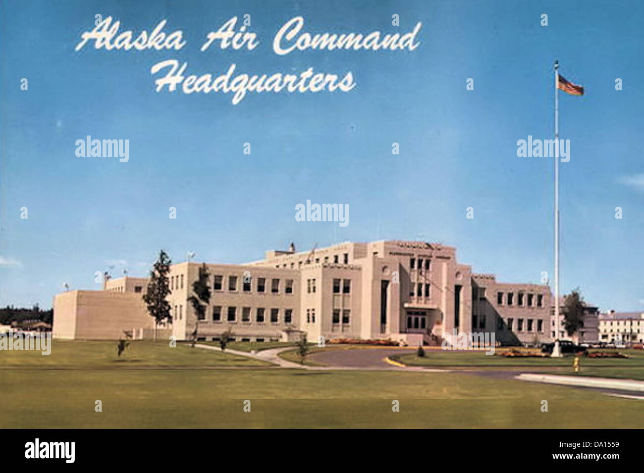 AAC-Sitz-1960er Jahre-Postkarte Stockfoto