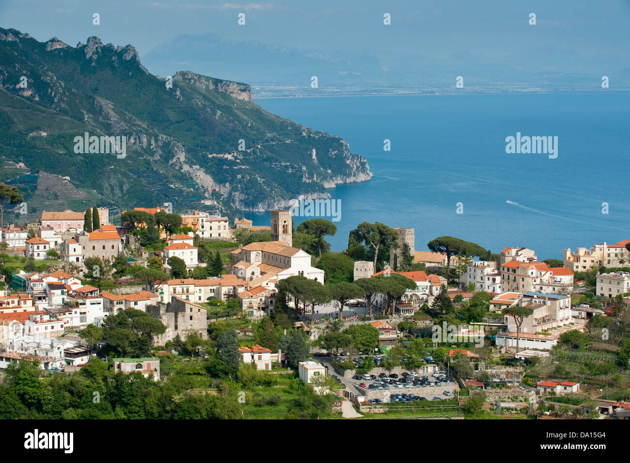 Dorf von Ravello, auf das Unesco Weltnaturerbe gelistet Amalfiküste, Italien Stockfoto