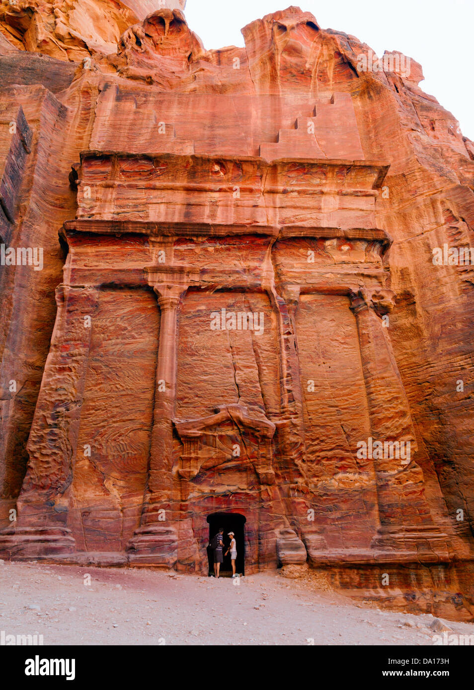 Altes Grab in Petra, Jordanien Stockfoto