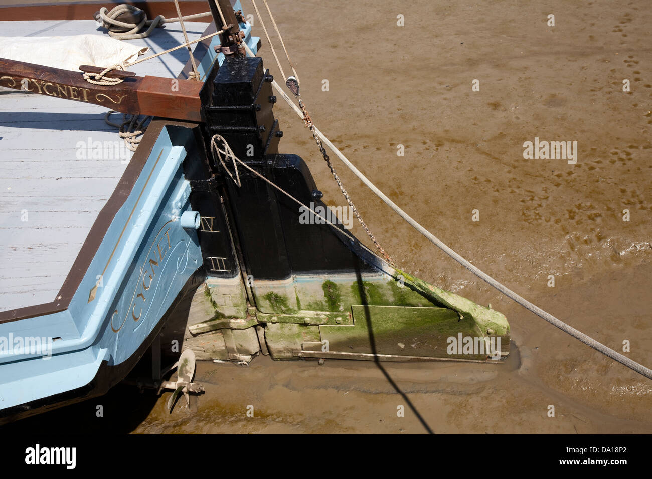 Classic Boot Ruder Stockfoto