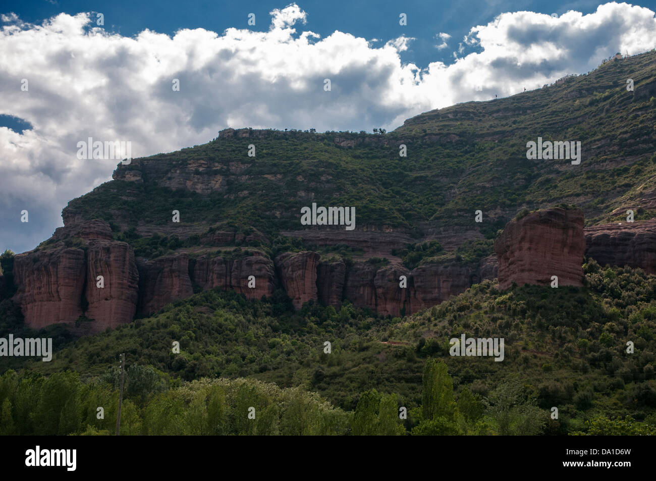 riesige Stein Berge in Sant Miquel Del Fai Stockfoto