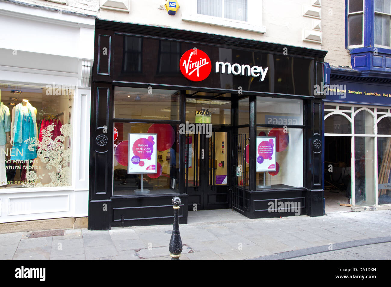 Zweig der Virgin Money, Durham Stockfoto