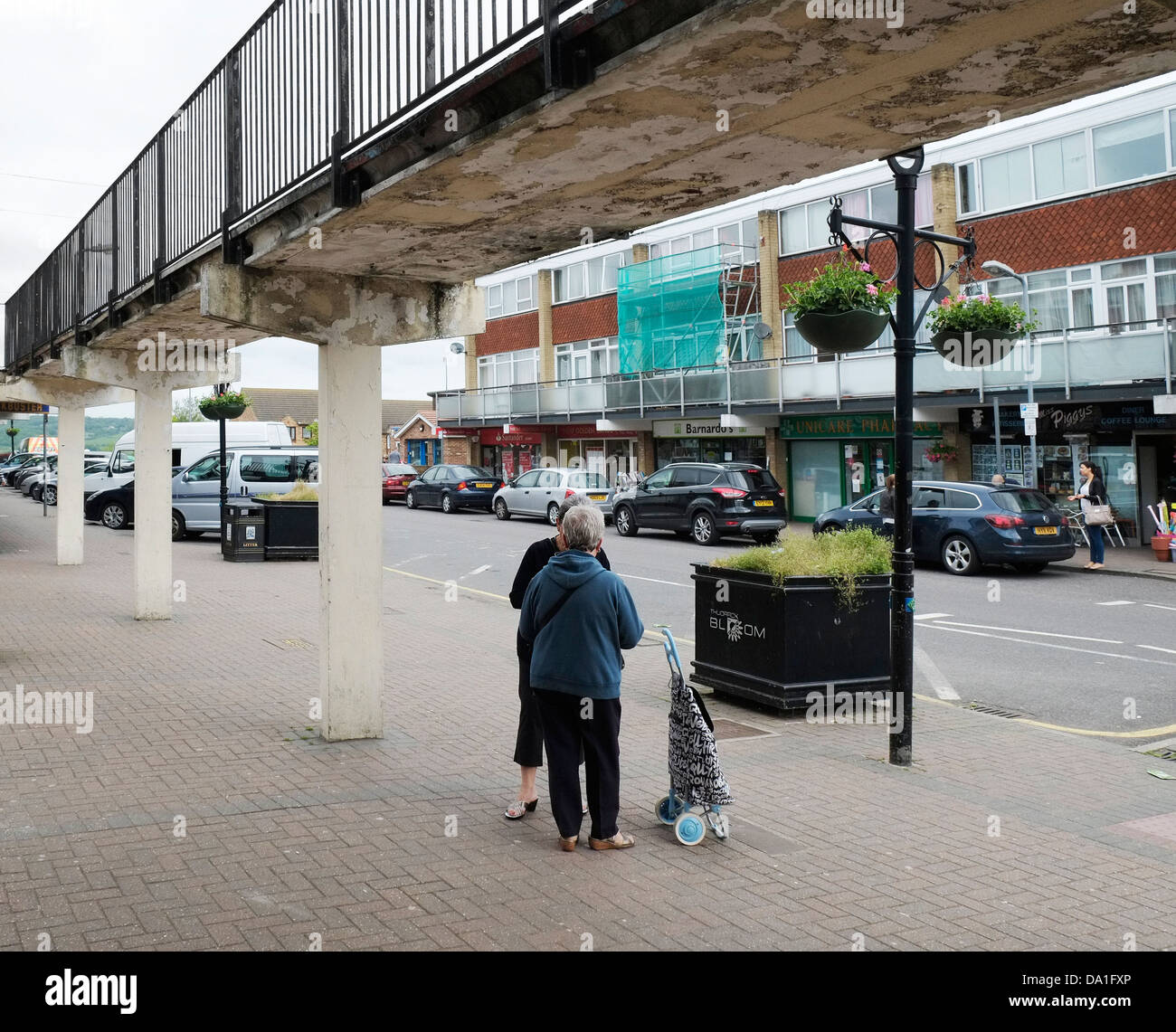 Corringham Shopping Center. Stockfoto