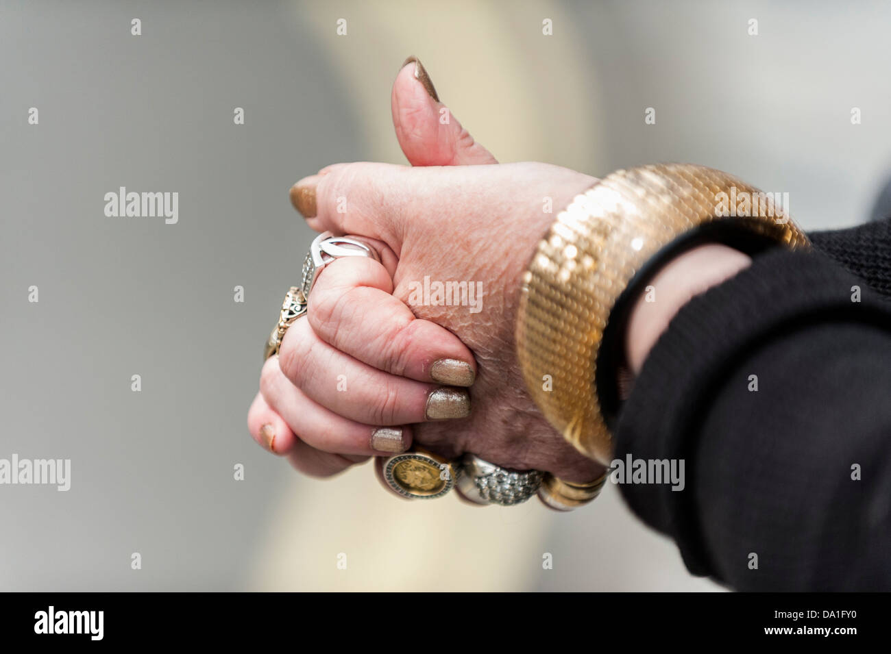 Händen. Stockfoto