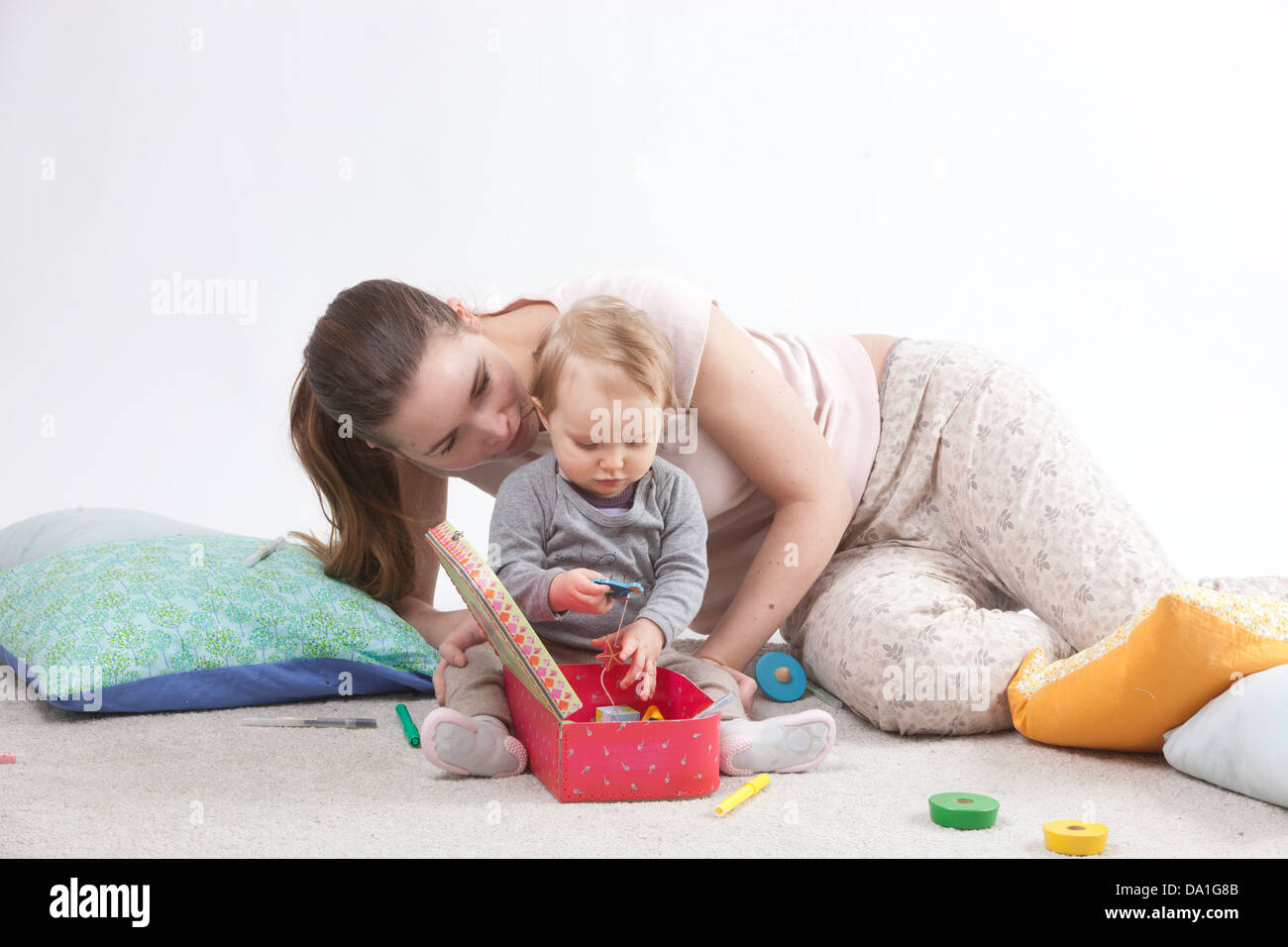 BABYSITTER Stockfoto