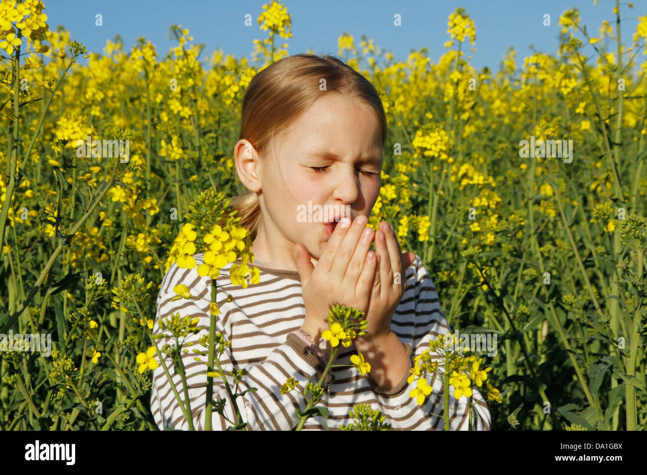 ALLERGIE, KIND Stockfoto