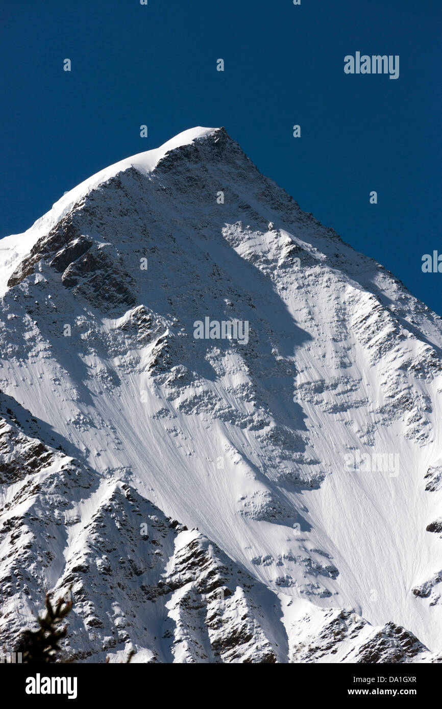 Aiguille de Bionnassay, Chamonix Aiguilles von Chamonix-Mont-Blanc zu sehen Stockfoto