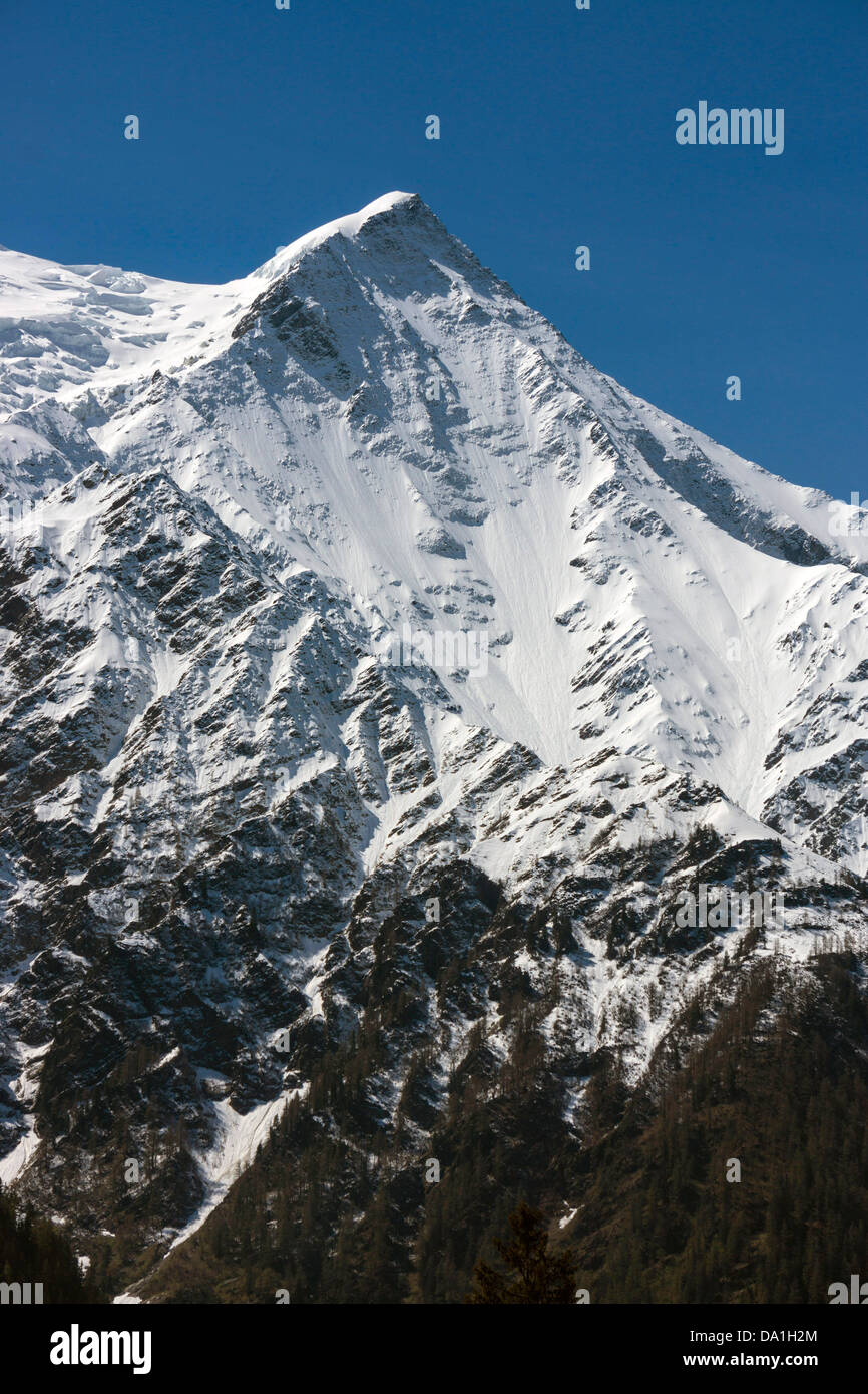 Chamonix Aiguilles von Chamonix-Mont-Blanc zu sehen Stockfoto