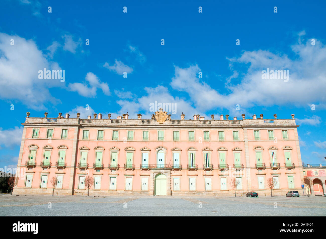 Fassade des Palastes Riofrio. Segovia Provinz, Kastilien-León, Spanien. Stockfoto