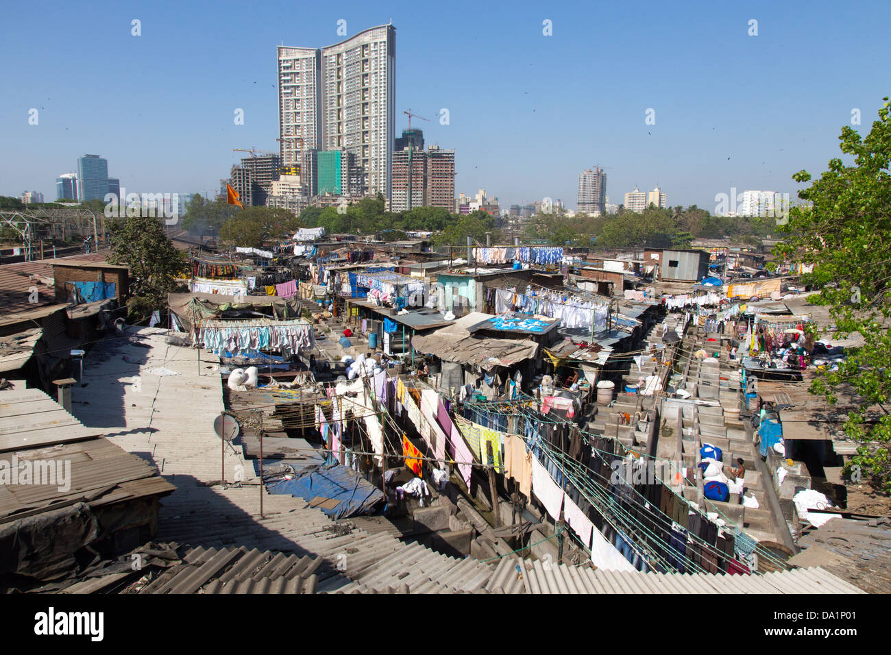 Dhobi Ghat, Mumbai, Indien Stockfoto