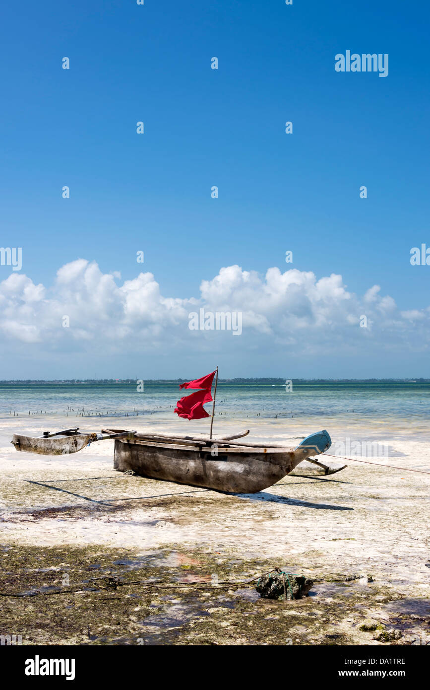Strand von Michamvi, Zanzibar, Vereinigte Republik Tansania, Ostafrika. Stockfoto