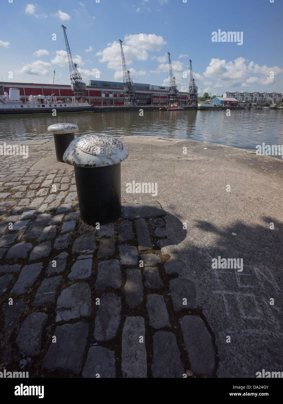 Hafen von Bristol und Wharfside Wasserlandschaft Stockfoto