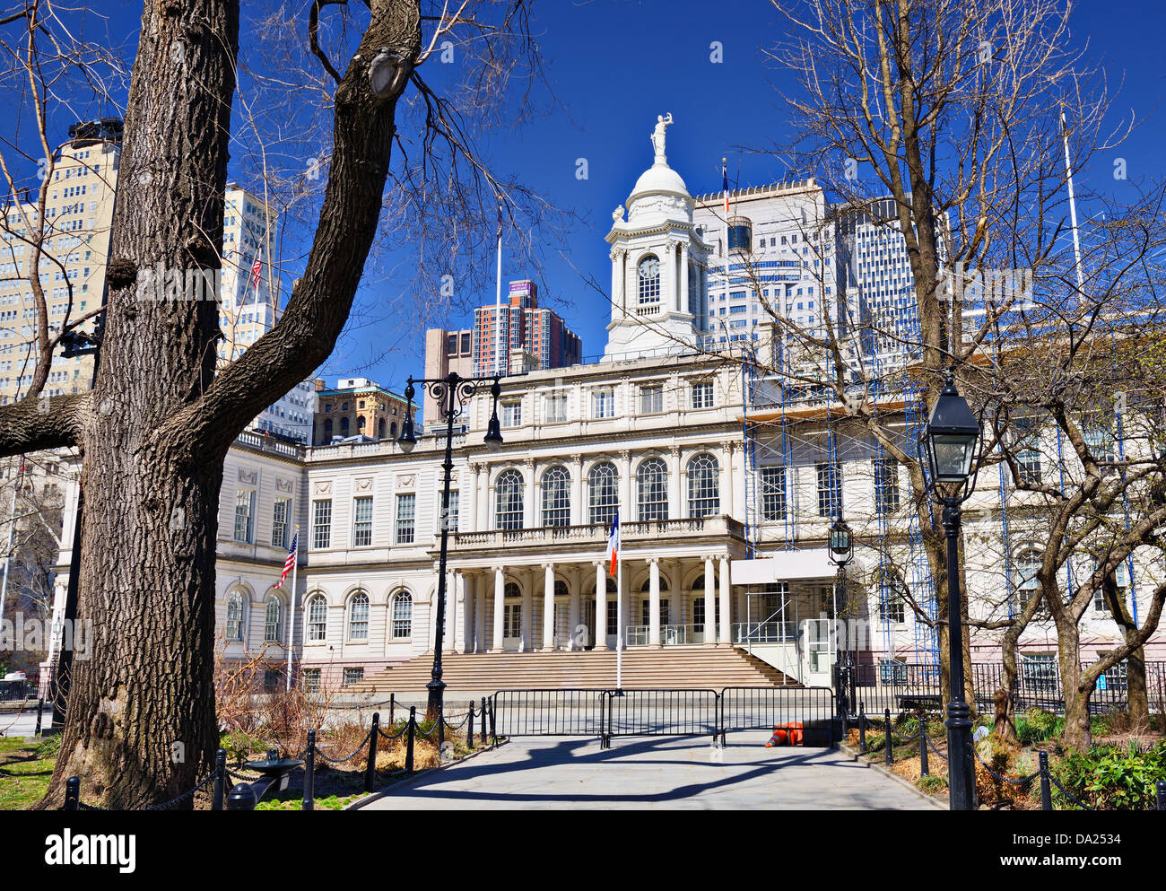 Rathaus Gebäude von New York City, USA. Stockfoto