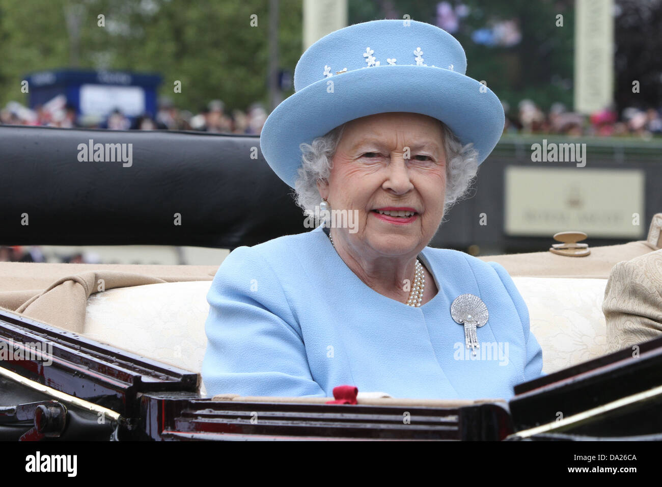 Königin in Royal Ascot-Ladies Day 2013 Stockfoto