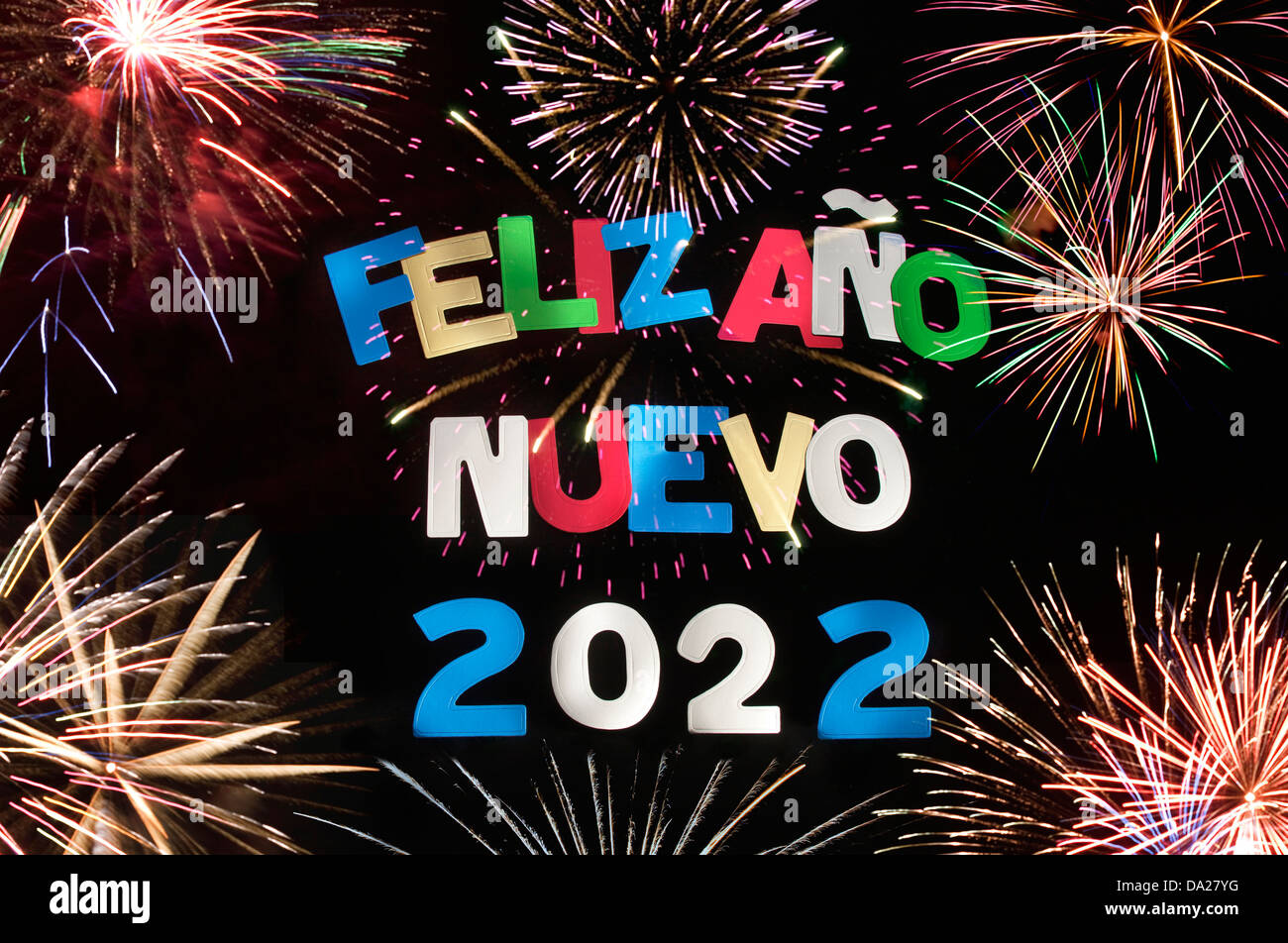 Feliz Ano Nuevo Spanish Stockfotos und bilder Kaufen Alamy