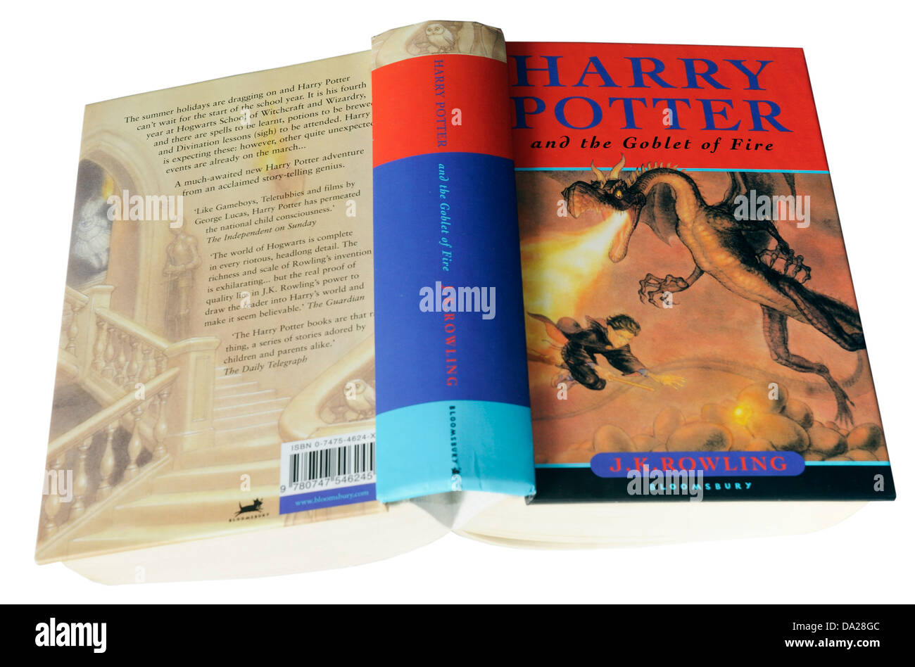 Das 4. Buch der Harry Potter Harry Potter und der Feuerkelch Stockfoto