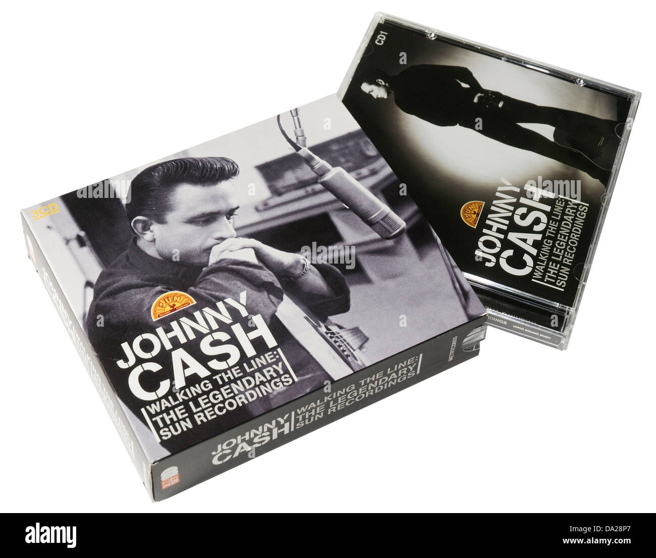 Johnny Cash die legendären Sun Aufnahmen Album auf CD Stockfoto