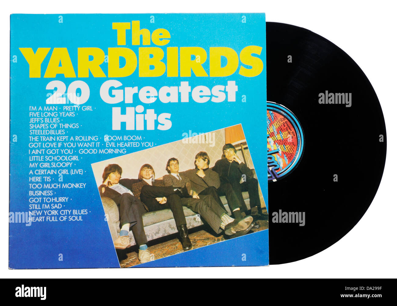 The Yardbirds Greatest Hits Album Stockfoto