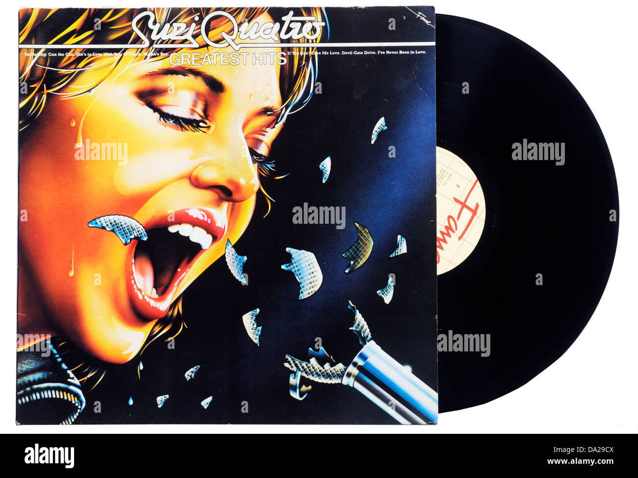Suzi Quatro Greatest Hits-album Stockfoto