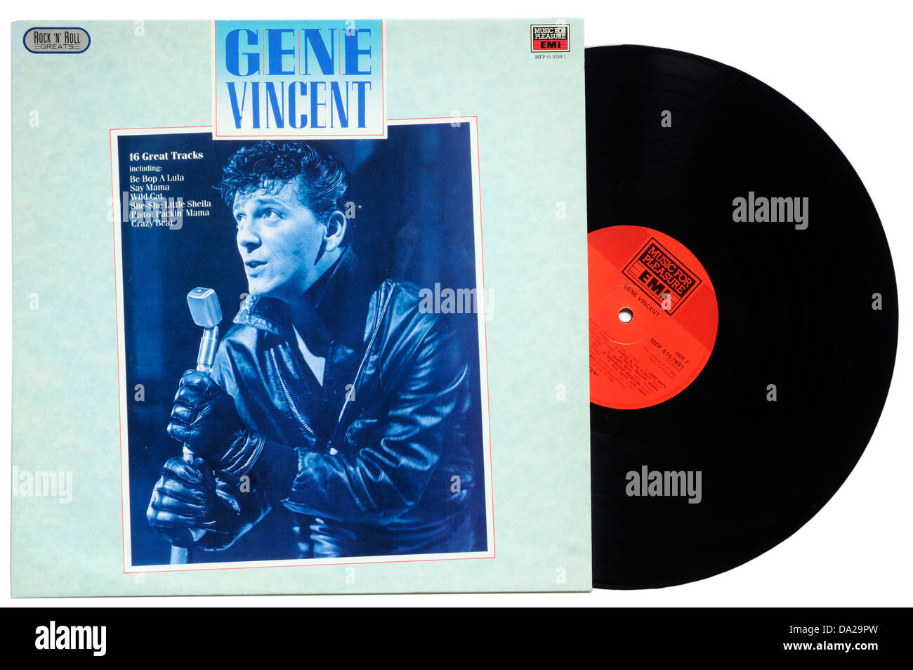 Gene Vincent Greatest Hits-album Stockfoto