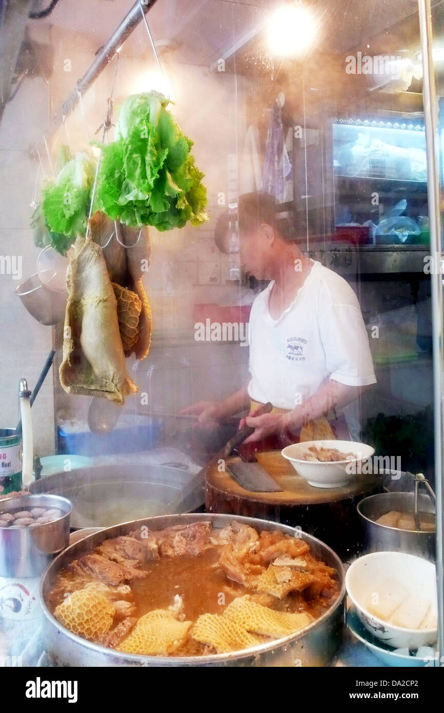 Kochen in China Stockfoto