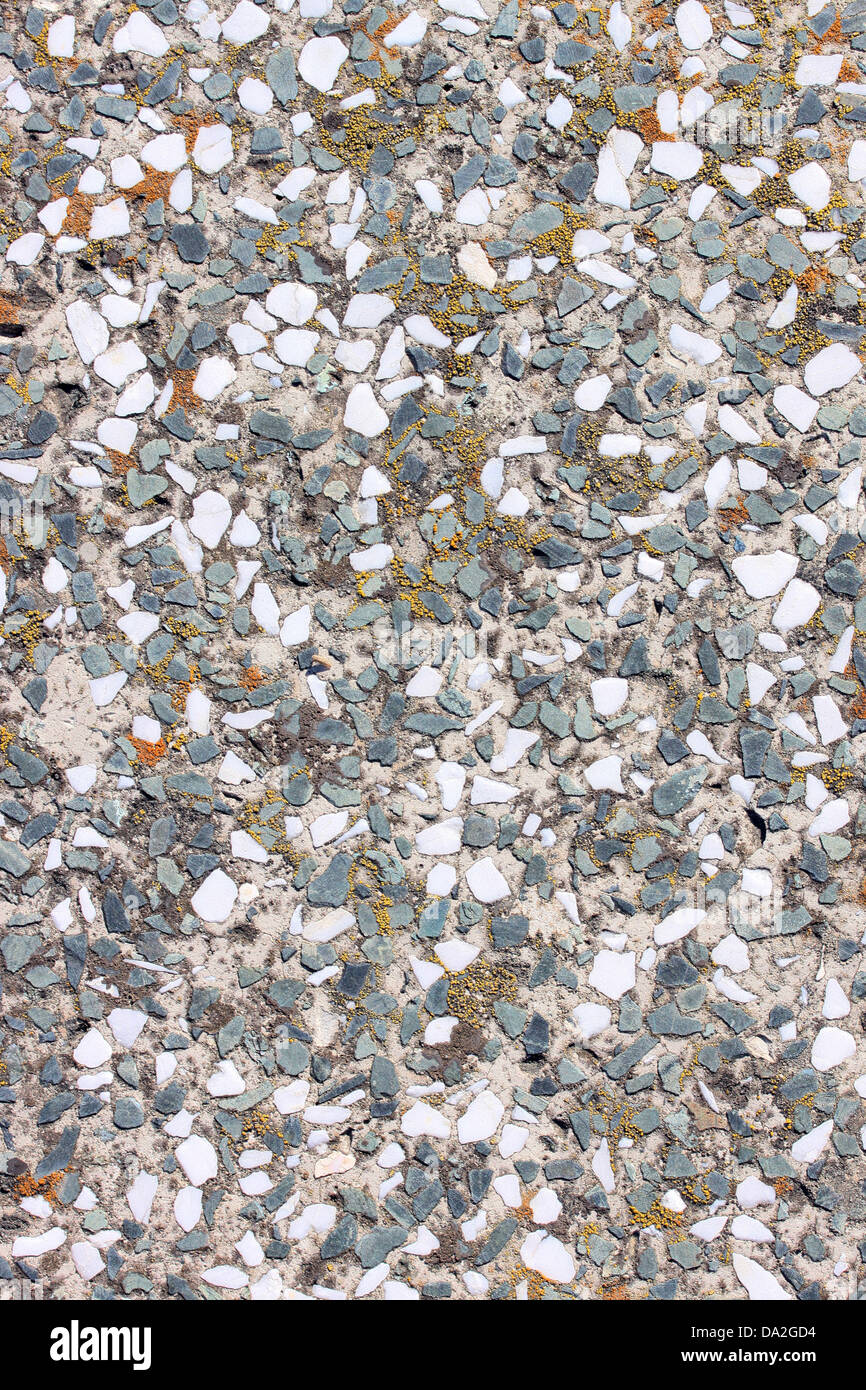 Dies ist eine Fläche von Altbeton, für einige Hintergrundinformationen. Stockfoto