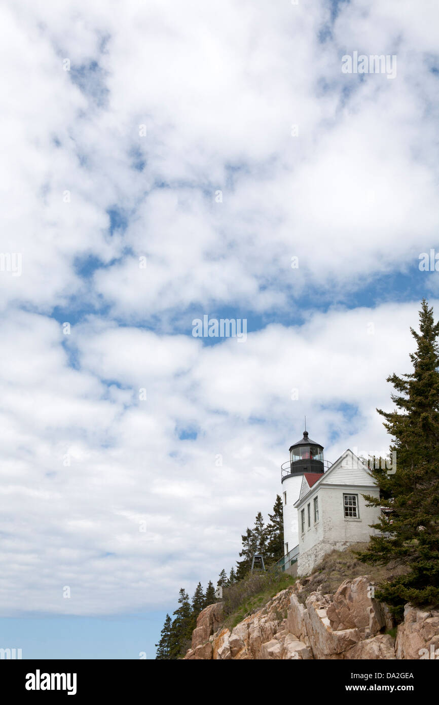 Leuchtturm Bass Harbor, Maine Stockfoto