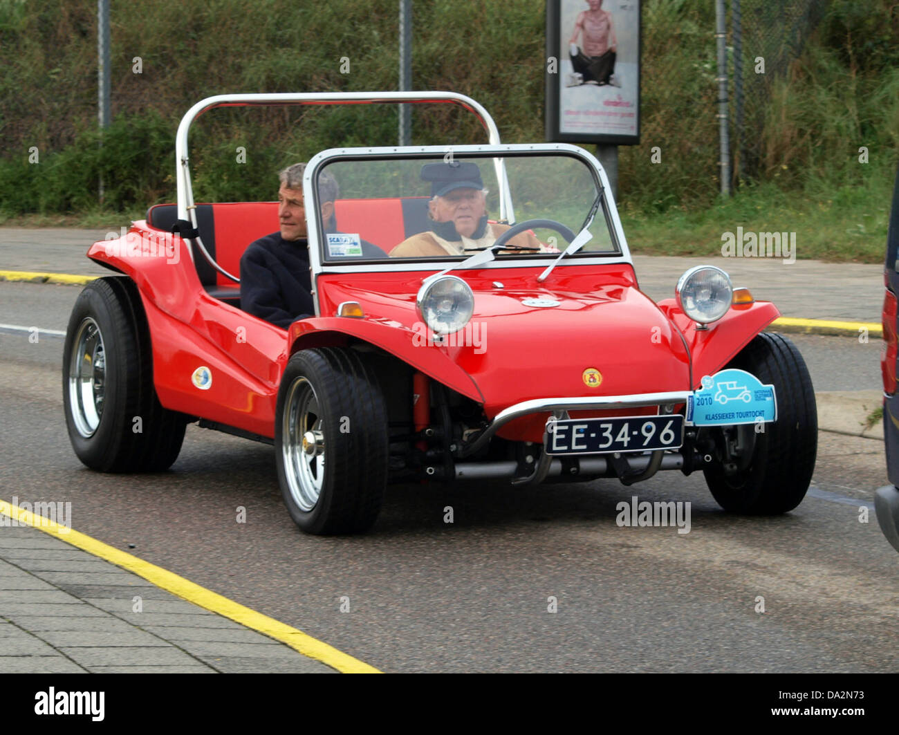 Der EE-34-96 ist ein Oldtimer, der 2010 auf dem Nationaal Oldtimer Festival in Zandvoort vorgestellt wurde. Bei dieser Veranstaltung feiern Oldtimer-Liebhaber die Geschichte der Motorfahrzeuge mit legendären Oldtimern aus verschiedenen Epochen. Stockfoto