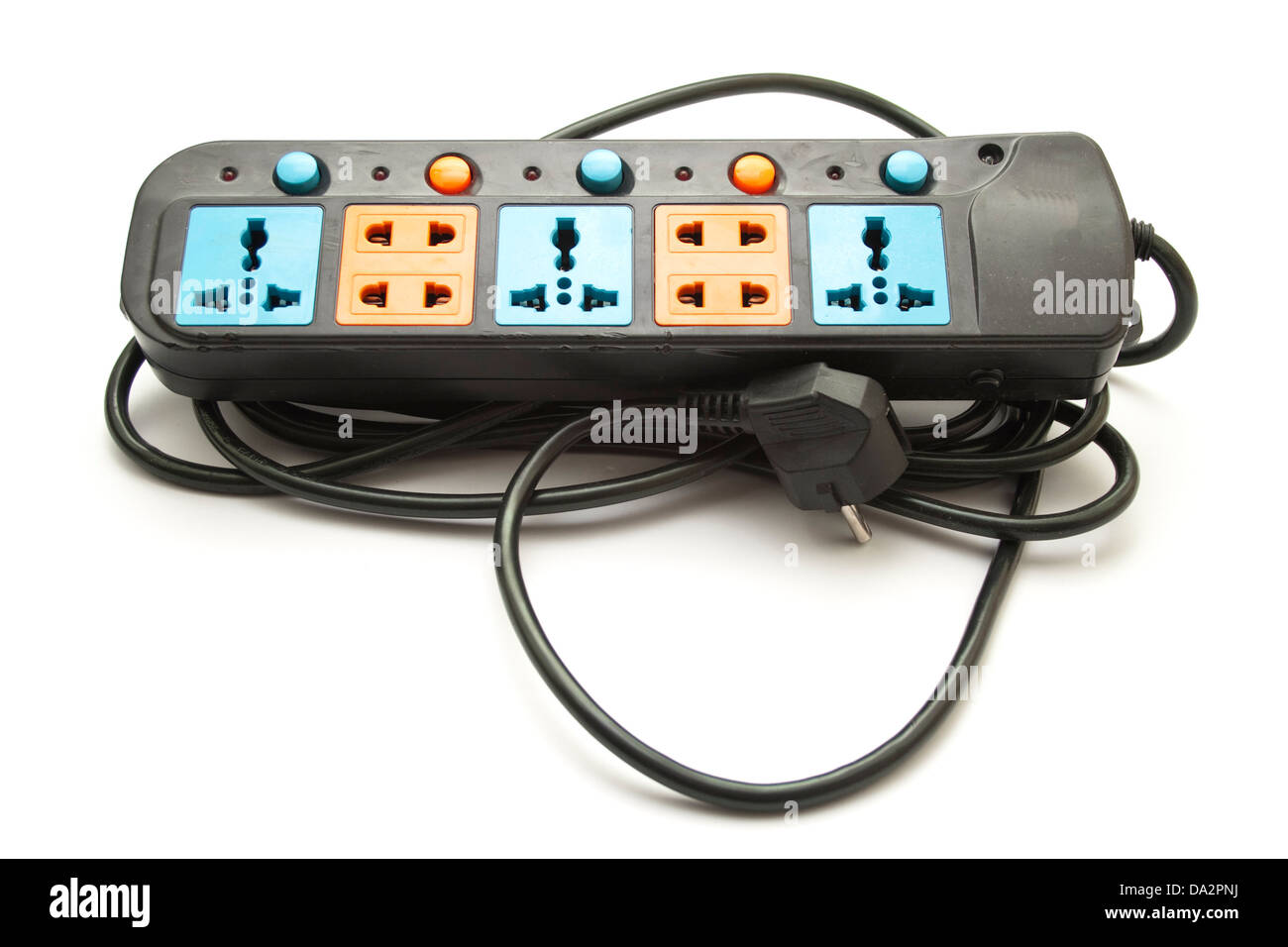 Black Power Stribe auf weißem Hintergrund Stockfoto