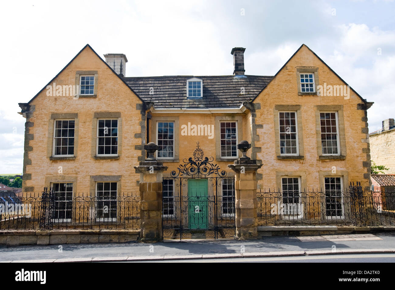 Restaurierte historische Haus am Ende der Market Street Malton North Yorkshire England UK Stockfoto
