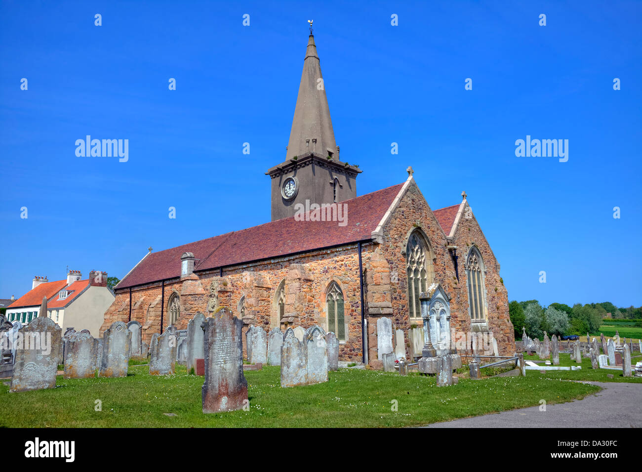 Pfarrkirche St. Martin, Le Veux, Jersey, Großbritannien Stockfoto
