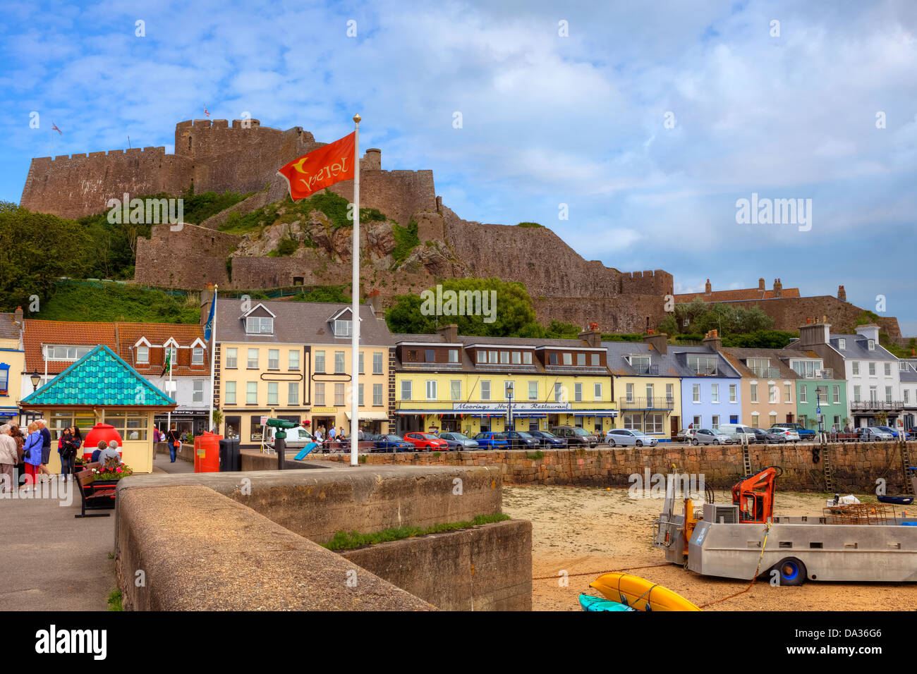 Gorey Castle, Gorey, Jersey, Großbritannien Stockfoto