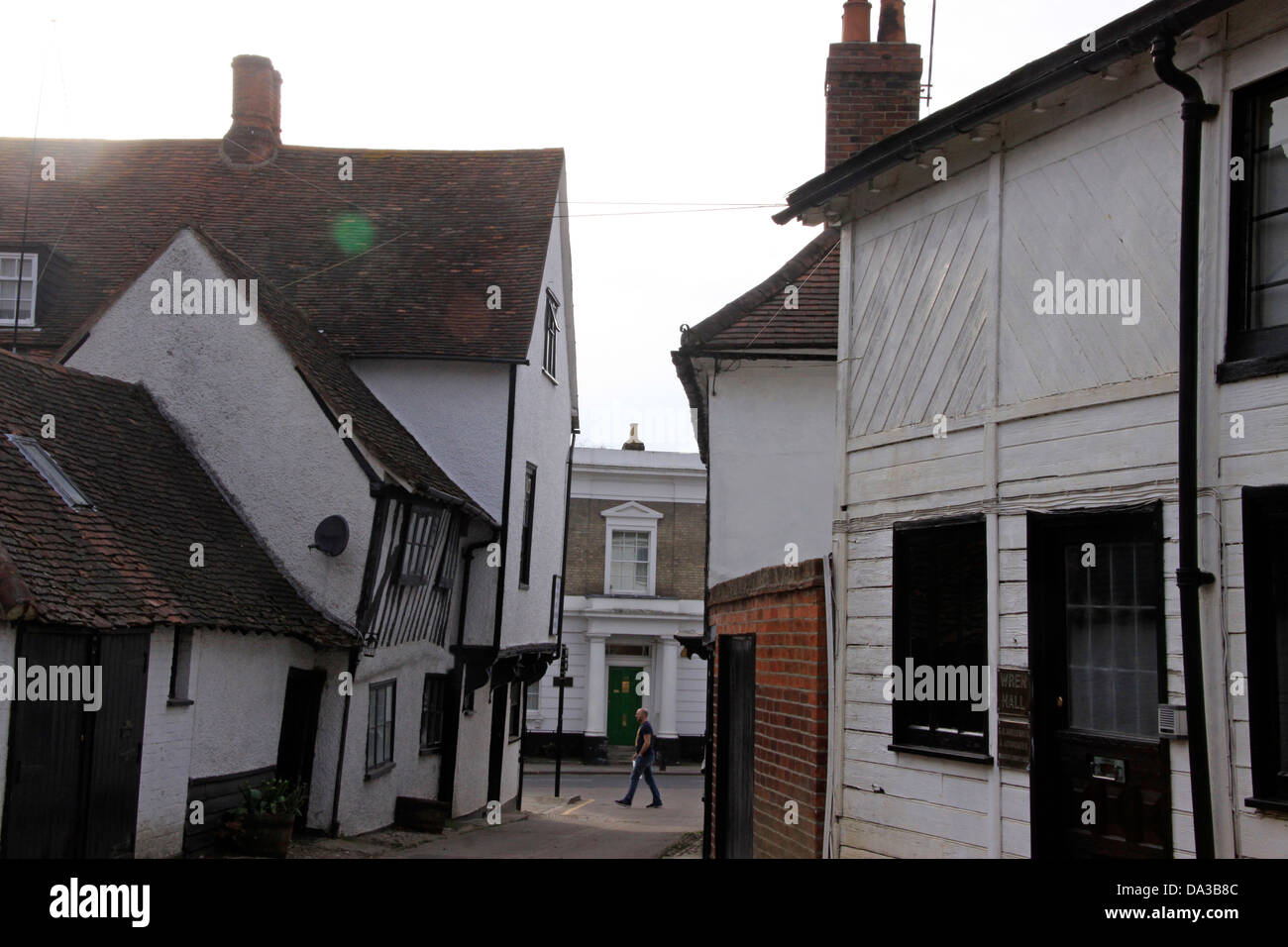 Altbauten aus Chipping Ongar High Street in Essex, England Stockfoto