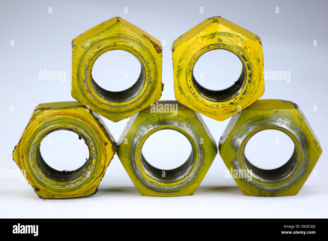 Automobil Radmuttern Stockfoto