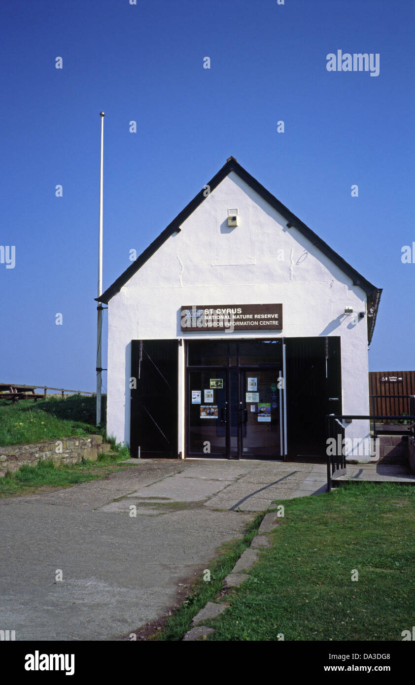 St. Cyrus National Nature Reserve Besucher Zentrum, St Cyrus Bay, Aberdeenshire, Schottland, UK Stockfoto