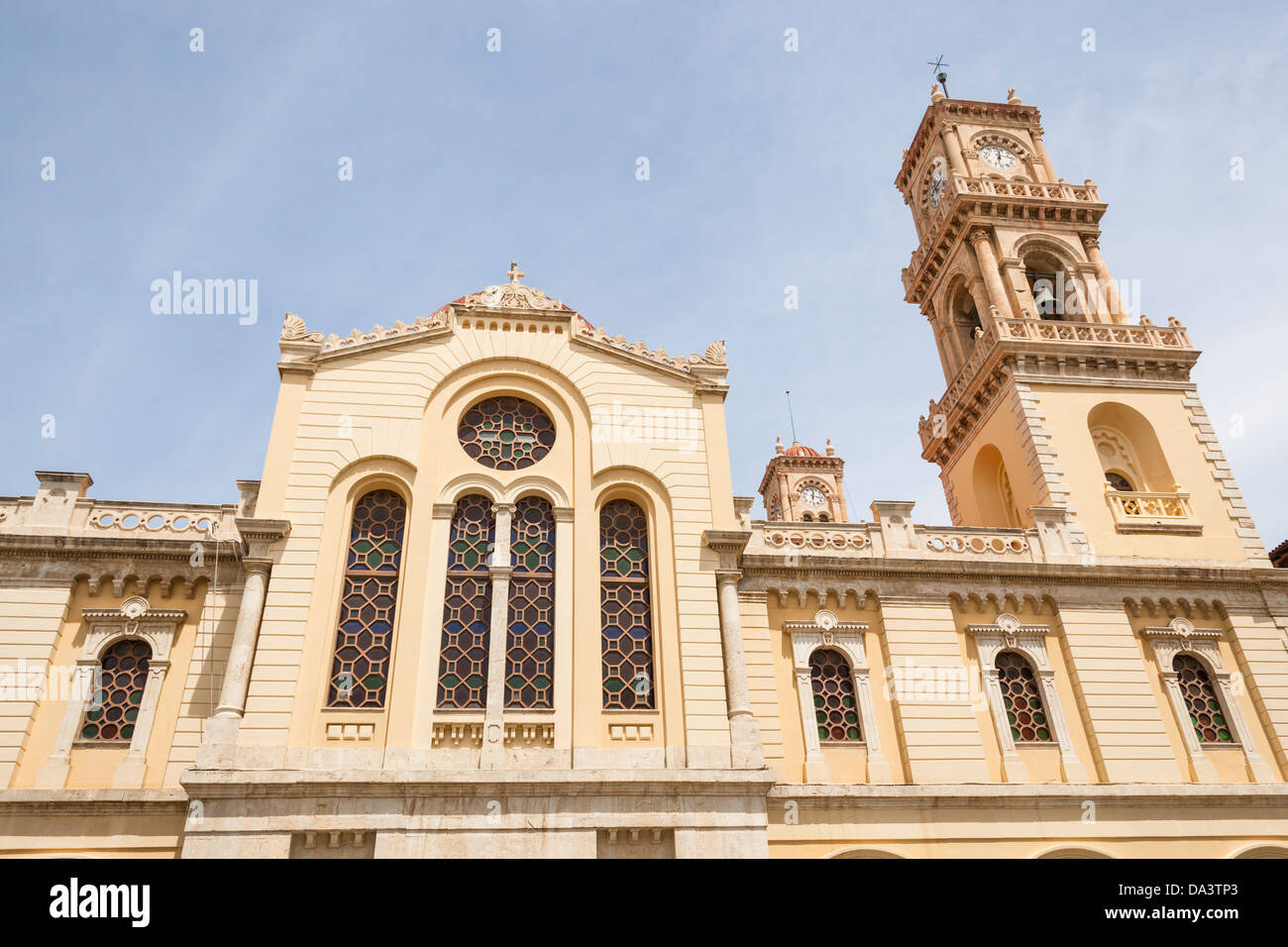 Agios Minas Kathedrale, Agios Ekaterinis Square, Heraklion, Kreta, Griechenland Stockfoto