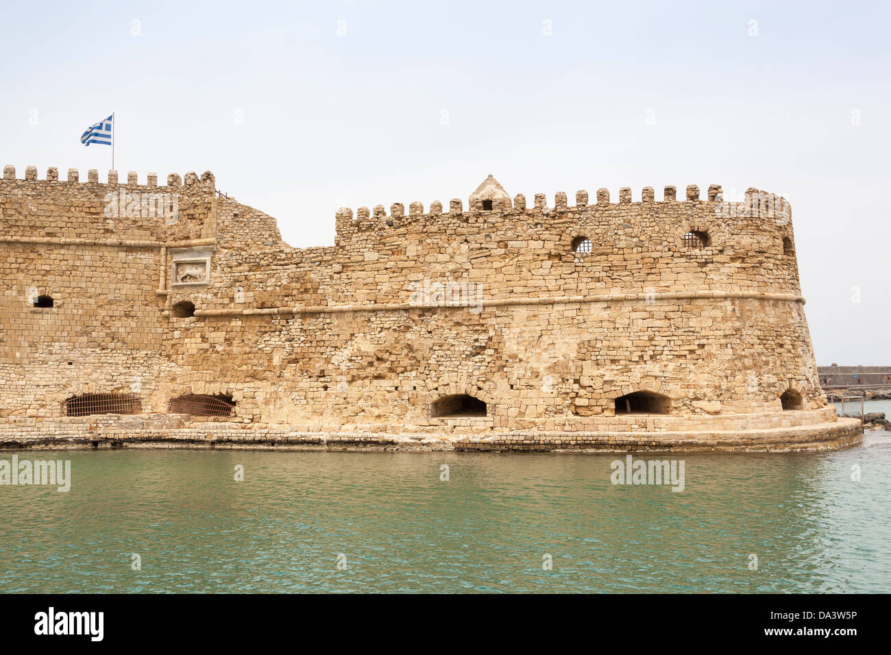 Koules Festung in den venezianischen Hafen von Heraklion, Kreta, Griechenland Stockfoto