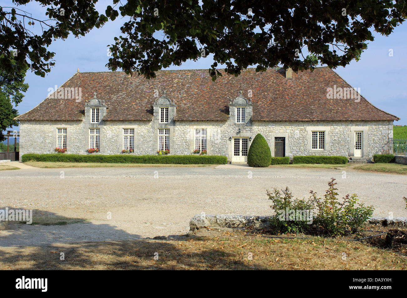 Das Anwesen Monbazillac Perigord Frankreich Stockfoto