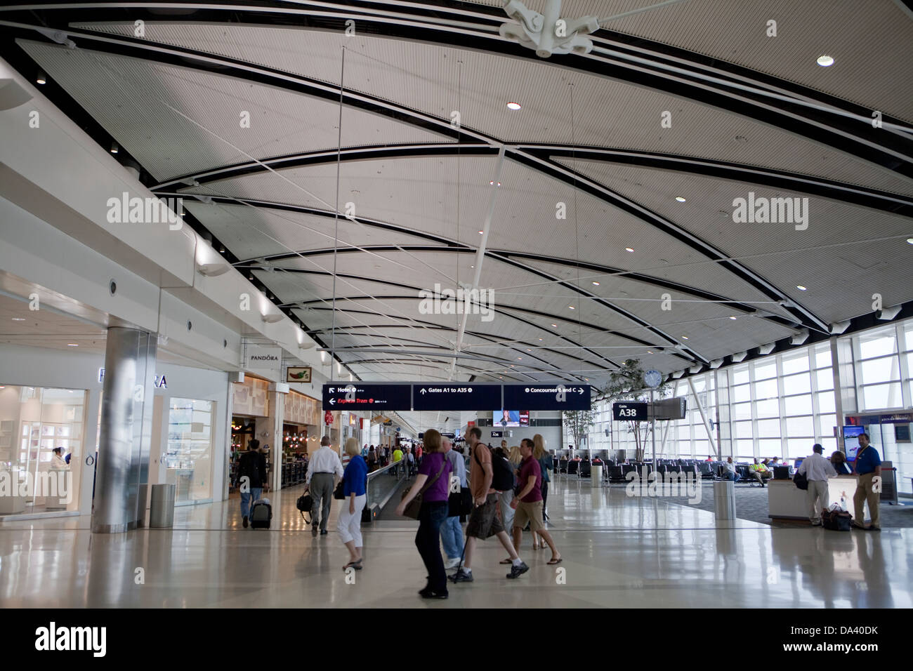 McNamara Terminal von der Detroit Metropolitan Wayne County Airport Stockfoto