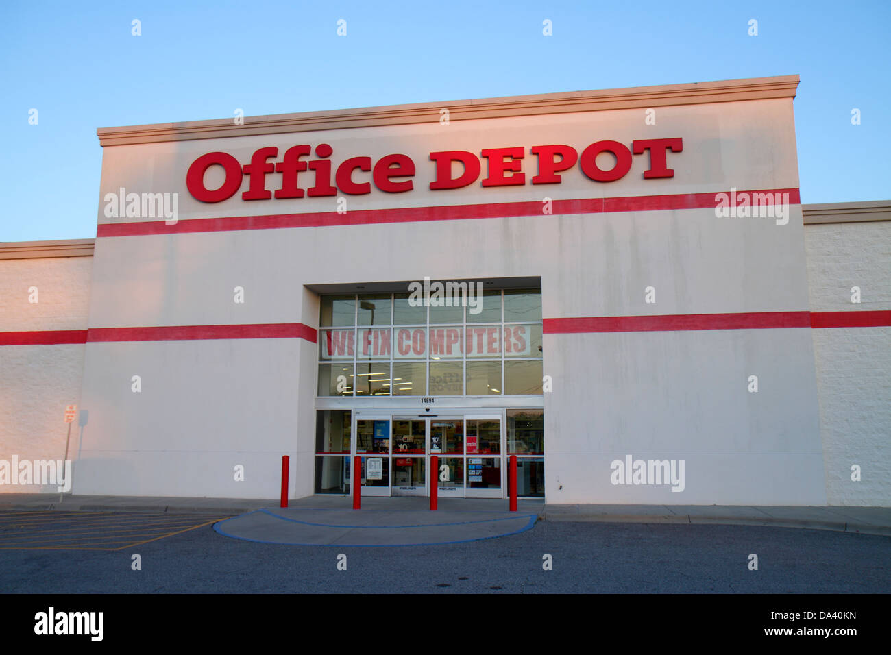 Georgia, Thomasville, Office Depot, Versorgung, Verbrauchsmaterialien, Geschäft, Front, Eingang, außen, Besucher reisen Reise touristischer Tourismus Wahrzeichen Cultu Stockfoto