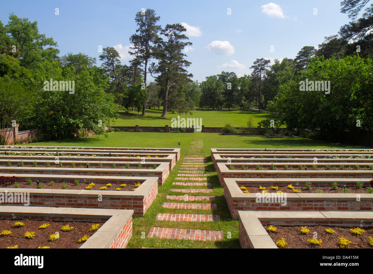 Georgia, Thomasville, Pebble Hill Plantation, Sporting Country Estate, Kitchen Garden, Besucher reisen Reise touristischer Tourismus Wahrzeichen Cu Stockfoto