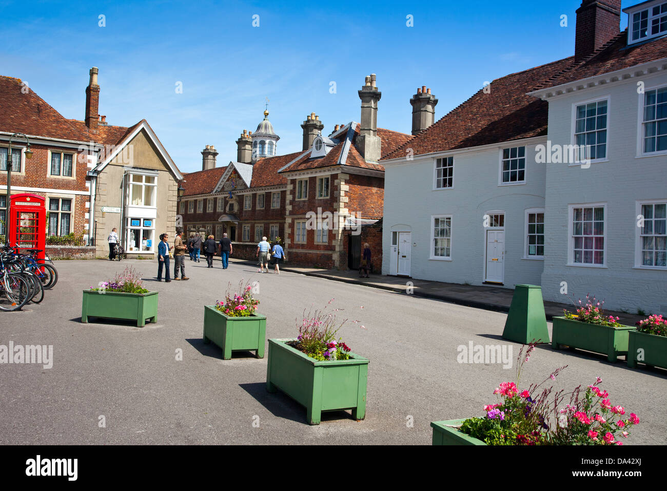 Die Matronen College in der Ecke des Cathedral Close, Salisbury Wiltshire England UK Stockfoto