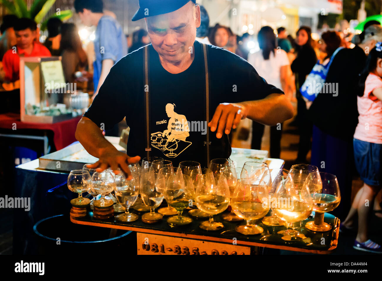 Sonntag Nacht Walking Street, Chiang Mai. Stockfoto