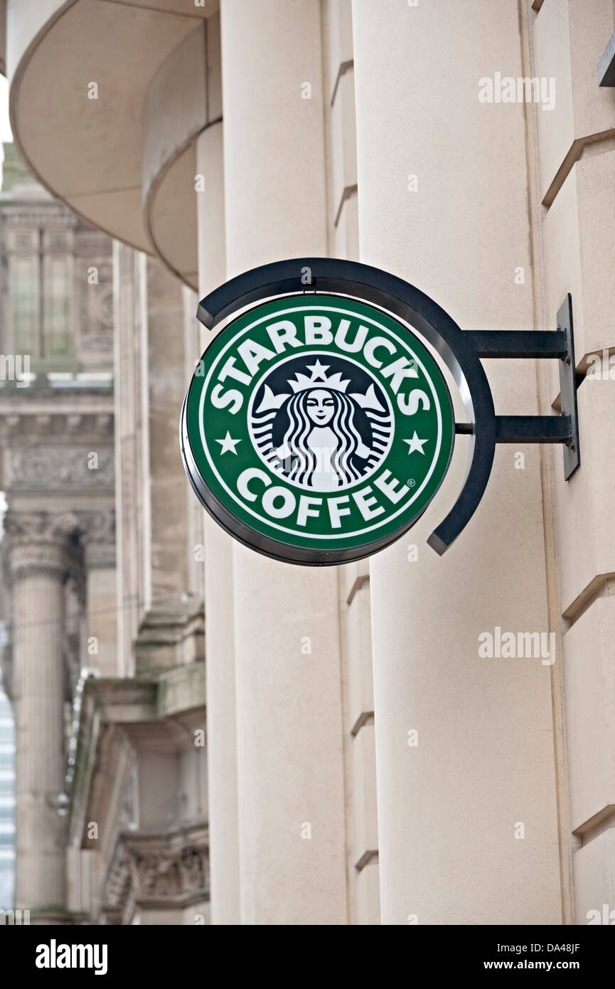 Starbucks star Bucks unterzeichnen coffeeshop Stockfoto