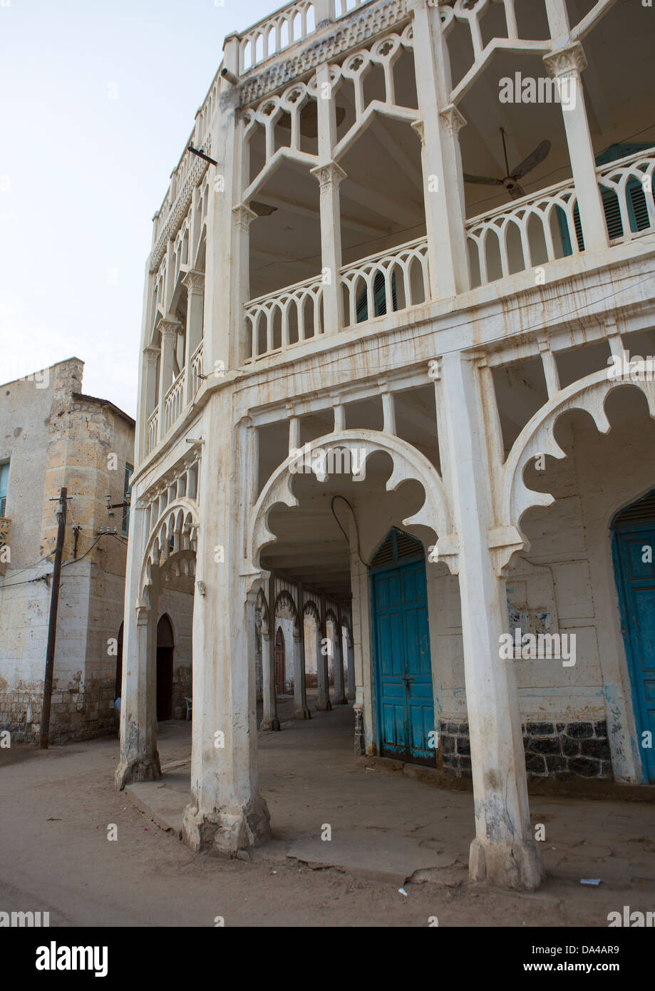 Osmanische Architektur Gebäude, Massawa, Eritrea Stockfoto